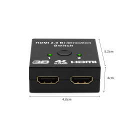 HUB 2 HDMI SPLITTER 4K CON