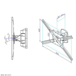 SOPORTE ARTICULADO PARED PHOENIX PANTALLA TV