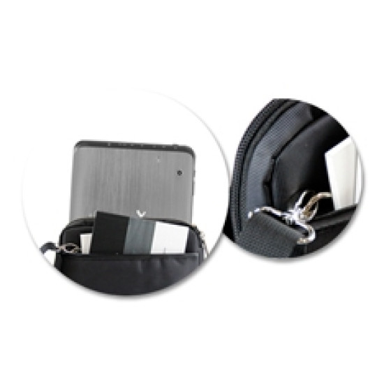 BANDOLERA NYLON HASTA 10 PULGADAS NEGRA Maletines mochilas y fundas BANDOLERA NYLON HASTA 10 PULGADAS NEGRA Maletines mochilas y fundas