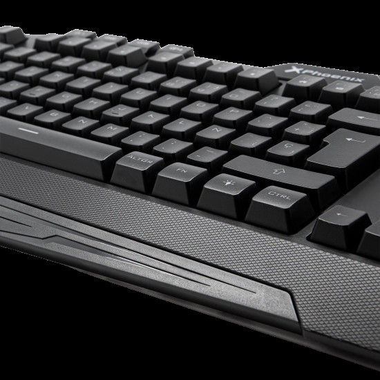 TECLADO GAMING PHOENIX CON CABLE LUZ Teclados