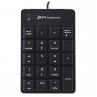 TECLADO NUMERICO CON CABLE USB NEGRO