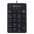 TECLADO NUMERICO CON CABLE USB NEGRO