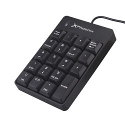 TECLADO NUMERICO CON CABLE USB NEGRO