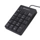 TECLADO NUMERICO CON CABLE USB NEGRO Teclados TECLADO NUMERICO CON CABLE USB NEGRO Teclados