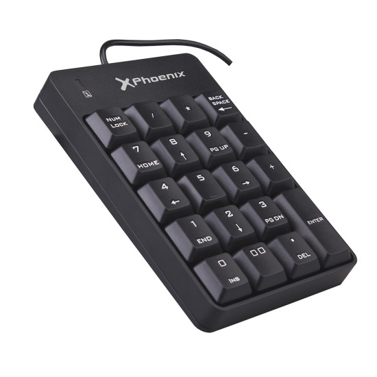 TECLADO NUMERICO CON CABLE USB NEGRO Teclados TECLADO NUMERICO CON CABLE USB NEGRO Teclados