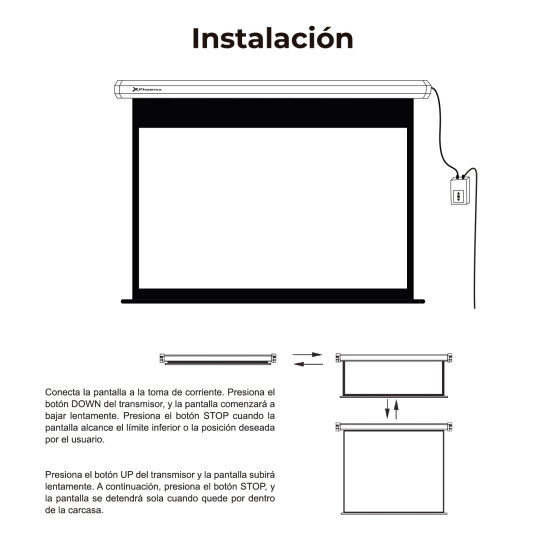 PANTALLA ELÉCTRICA PROYECCIÓN 135 PULGADAS Pantallas de proyección PANTALLA ELÉCTRICA PROYECCIÓN 135 PULGADAS Pantallas de proyección