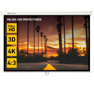 PANTALLA MANUAL VIDEOPROYECTOR PARED Y TECHO