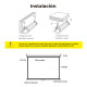 PANTALLA MANUAL VIDEOPROYECTOR PARED Y TECHO Pantallas de proyección PANTALLA MANUAL VIDEOPROYECTOR PARED Y TECHO Pantallas de proyección