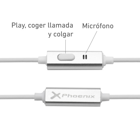 AURICULARES TOPSOUND CON MANOS LIBRES BLANCOS Auriculares AURICULARES TOPSOUND CON MANOS LIBRES BLANCOS Auriculares
