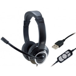 AURICULAR CONCEPTRONIC POLONA01B USB MICROFONO CONTROL