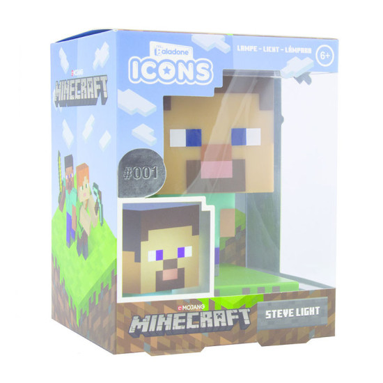 LAMPARA PALADONE ICON MINECRAFT STEVE Lampara merchandising LAMPARA PALADONE ICON MINECRAFT STEVE Lampara merchandising