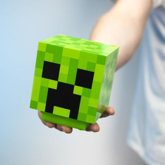LAMPARA PALADONE MINECRAFT CREEPER VERDE Lampara merchandising LAMPARA PALADONE MINECRAFT CREEPER VERDE Lampara merchandising