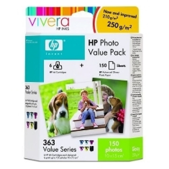 MULTIPACK HP Q7966EE Nº363 PS8250 3210 Consumibles impresión de tinta MULTIPACK HP Q7966EE Nº363 PS8250 3210 Consumibles impresión de tinta