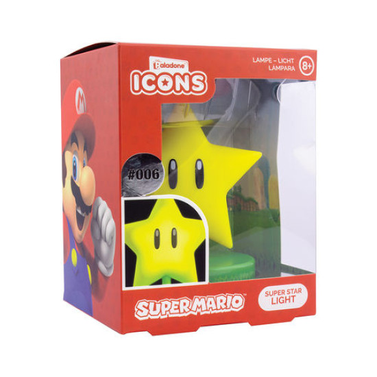 LAMPARA PALADONE ICON SUPER MARIO ESTRELLA Lampara merchandising LAMPARA PALADONE ICON SUPER MARIO ESTRELLA Lampara merchandising