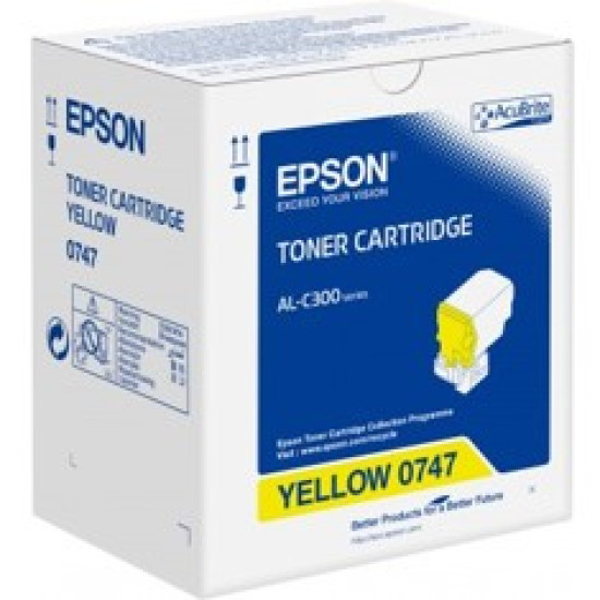 TONER EPSON C13S050747 AMARILLO 8.8K Consumibles impresión láser