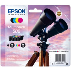 MULTIPACK TINTA EPSON 502 C13T02V64010 NEGRO