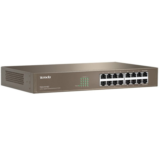 SWITCH 16 PUERTOS TENDA GIGABIT ETHERNET Switch SWITCH 16 PUERTOS TENDA GIGABIT ETHERNET Switch
