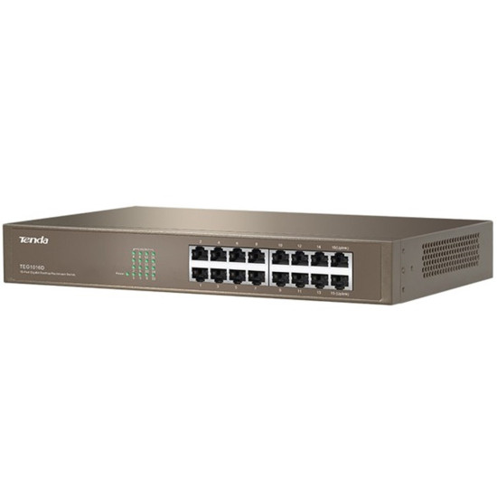 SWITCH 16 PUERTOS TENDA GIGABIT ETHERNET Switch SWITCH 16 PUERTOS TENDA GIGABIT ETHERNET Switch