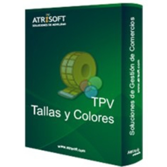 PROGRAMA TPV TALLAS Y COLORES ATRISOFT Gestión