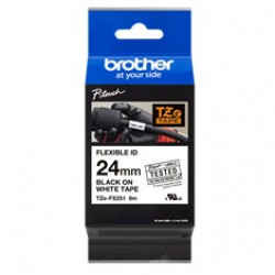 CINTA LAMINADA BROTHER TZEFX251 TEXTO NEGRO