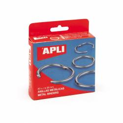 ANILLAS METALICAS APLI 46MM C/10U