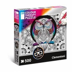 PUZZLE CLEMENTONI THERAPY 500 P. OWL 35050