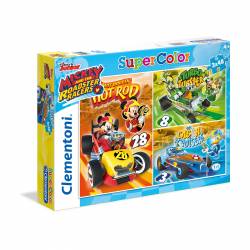 PUZZLE CLEMENTONI 3X48 P. MICKEY AND T. ROADSTER RACERS