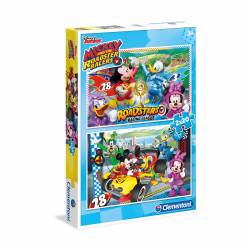 PUZZLE CLEMENTONI 2X20 P. MICKEY ROADSTER RACERS
