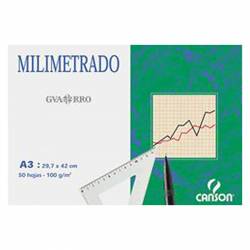 BLOC MILIMETRADO GUARRO A3 200402863 50H