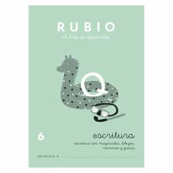 CUADERNOS RUBIO ESCRITURA 6 P/10U