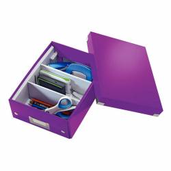 CAJA ARCH. CLICK&STORE WOW 28X10X37 PURPURA