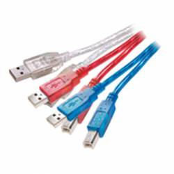 CABLE USB 2.0 A-B 1,5M COLORES