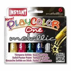 TEMPERA PLAYCOLOR METALL 6 COLORES