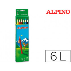 LAPICES DE COLORES ALPINO 653 C/ DE 6 COLORES LARGOS