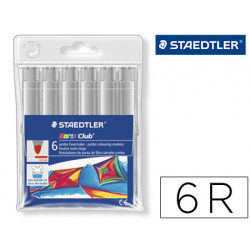ROTULADOR STAEDTLER COLOR JUMBO TRAZO 3 MM -BLISTER UNICOLOR GRIS