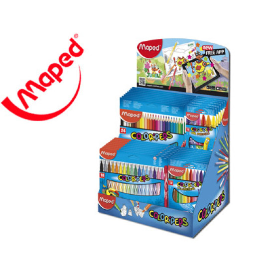 EXPOSITOR MAPED COLOR PEPS SOBREMESA 335X215X310 MM Lapices de Colores EXPOSITOR MAPED COLOR PEPS SOBREMESA 335X215X310 MM Lapices de Colores