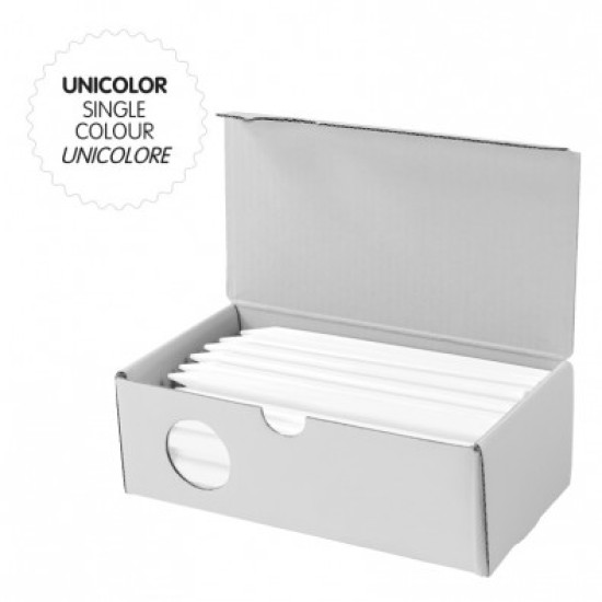 Caja 50 Plastipastel del mismo color blanco - por caja