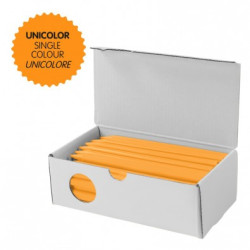 Caja 50 Plastipastel del mismo color amarillo naranja - por caja