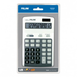 Blister calculadora 12 dígitos gris - por blister