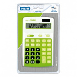 Blister calculadora 12 dígitos verde - por blister