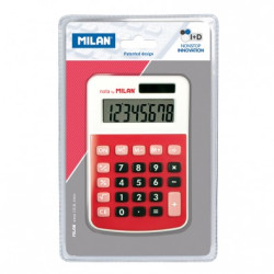 Blister calculadora 8 dígitos roja - por blister