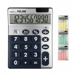 Display 6 calculadoras 10 dígitos Silver colores surtidos - por expositor