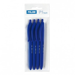 Pack 4 bolígrafos P1 Touch azules - por pack