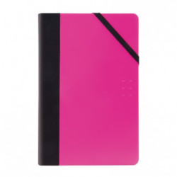 Libreta tamaño medio, papel 80 g pautado, Flash rosa - por paperbook