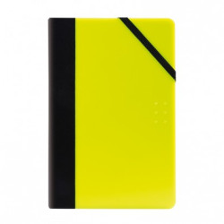 Libreta tamaño medio, papel 80 g pautado, Flash amarillo - por paperbook