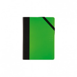 Libreta tamaño pequeño, papel puntos de 80g, Fluo verde - por paperbook