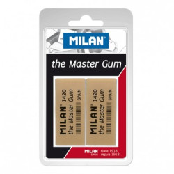 Blister 2 gomas de calidad Master Gum, especiales para grafitos blandos y carboncillos  - por blister