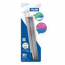 Blister regla Metal Touch eraser&ruler 15 cm - por blister